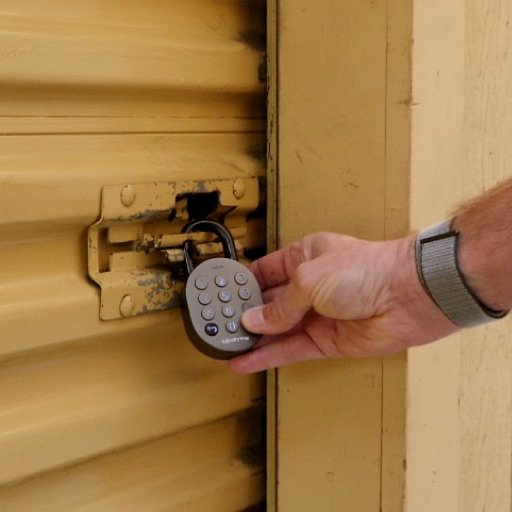 Deadbolt 2S Metal Grey on Door