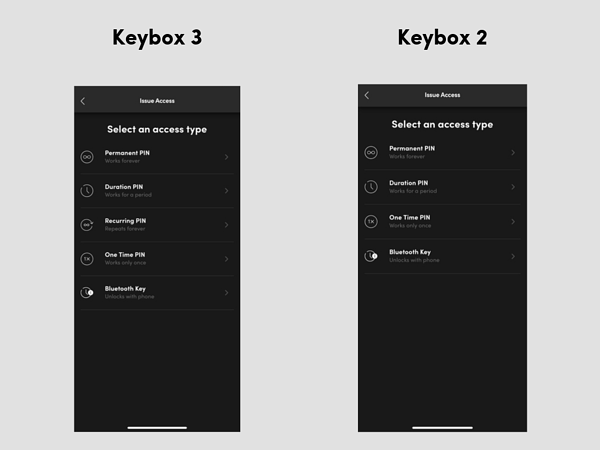 igloohome types of pin code