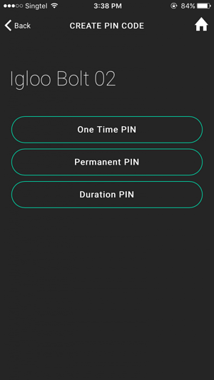 igloohome app create PIN code