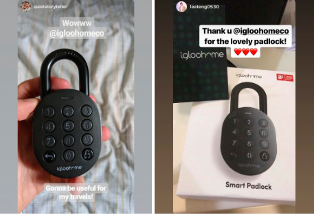 igloohome Smart Padlock instastories good reviews 2