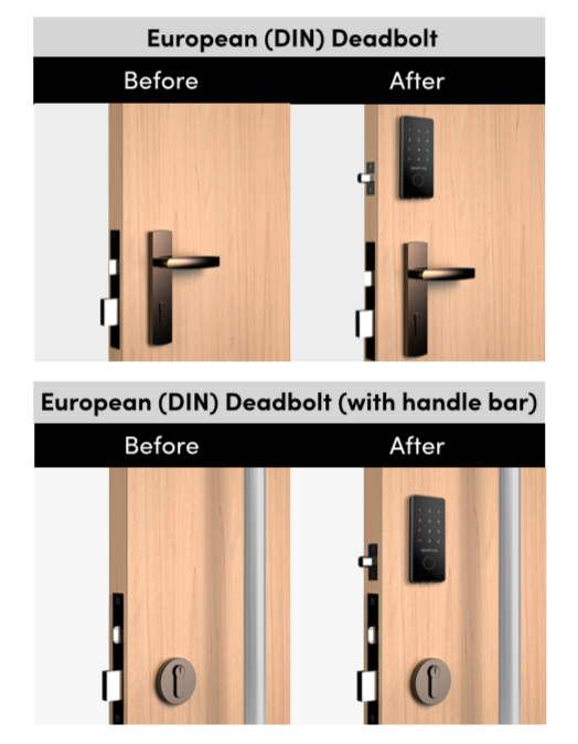 installation deadbolt 2s 1